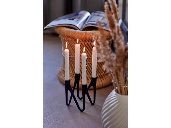 Morsø Roots Lysestage 4 arme Sort