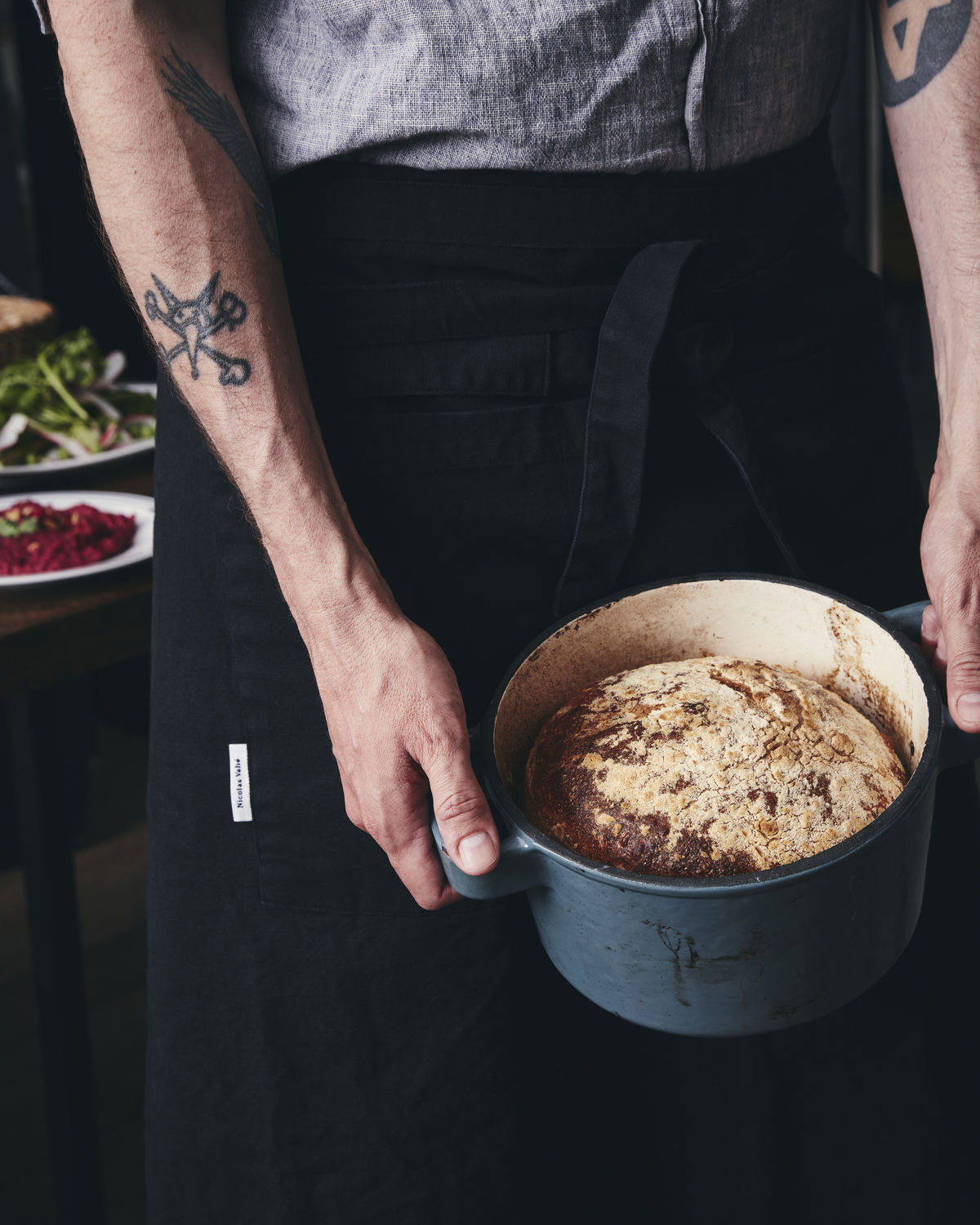 Forklæde, Neat, Sort 103x68 cm*