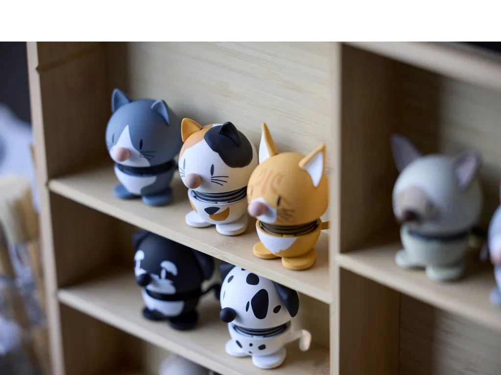 Hoptimist Dalmatiner 4,4x4,8x4,9 cm, Mini, Hvid