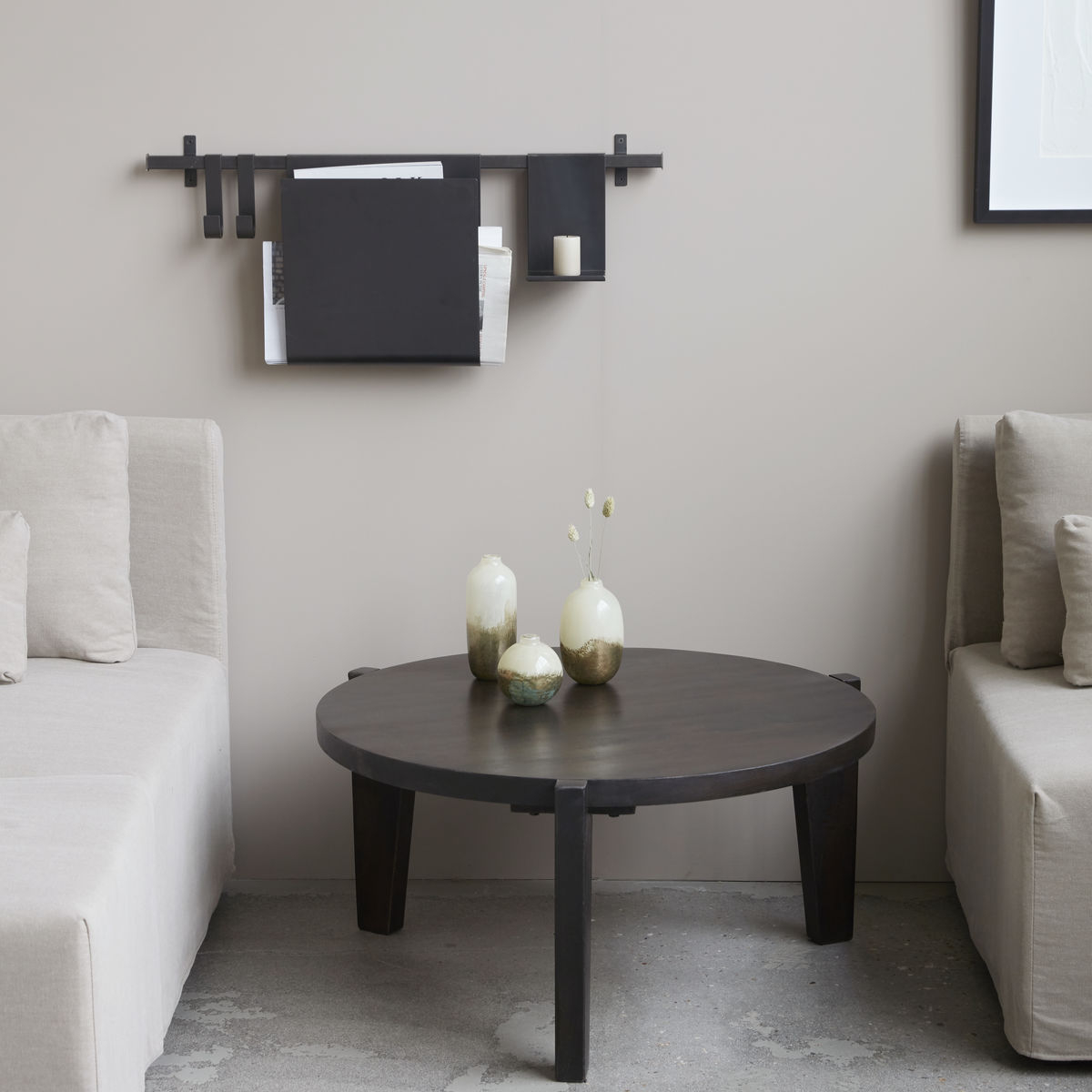 Sofabord Bali, sort bejdse