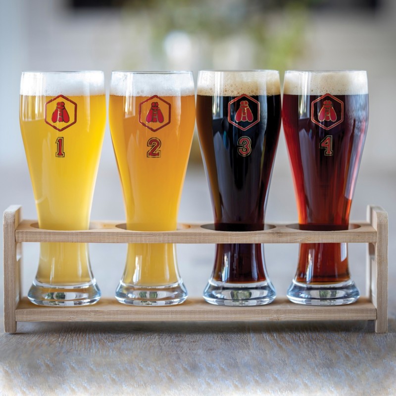 Laguiole 4 Ølglas med holder