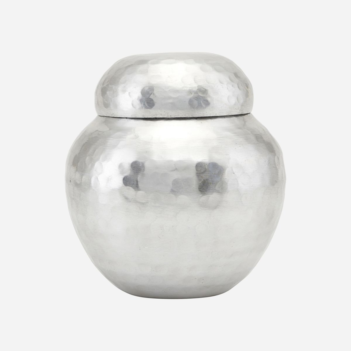 Galior Opbevaring med låg, Ø 11,5 cm, sølv finish*