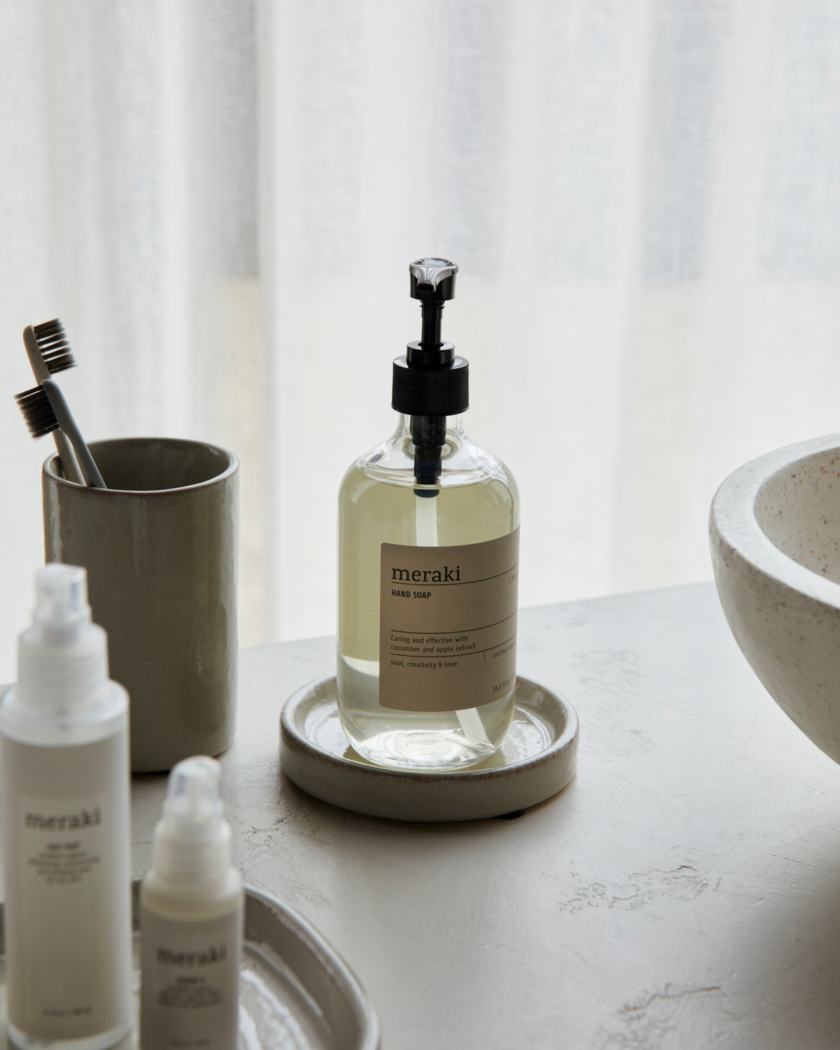 Meraki Sæbeholder, Datura, Shellish grey