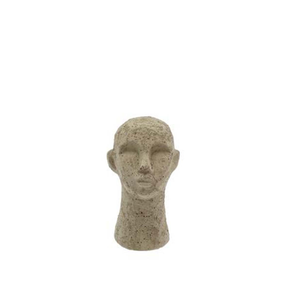 Villa Collection Talvik Figur Hoved 8,5 x 8,5 x 15 cm Lys olivengrøn