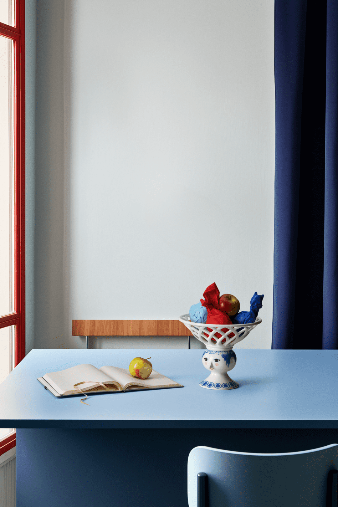 Wiinblad Dora Frugtskål Ø25 cm blå