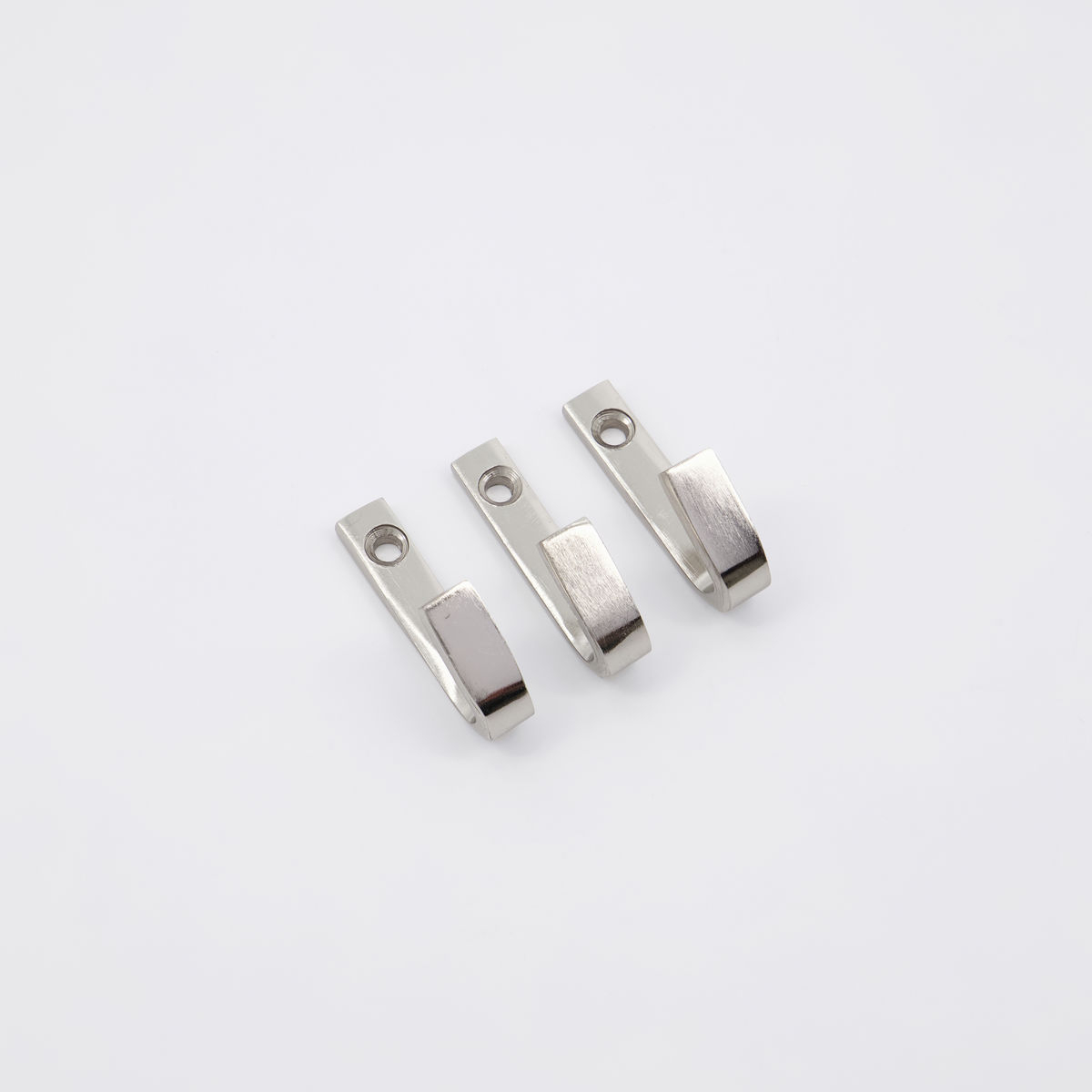 Knage, Bath, 5 cm, sølv, 3 stk*