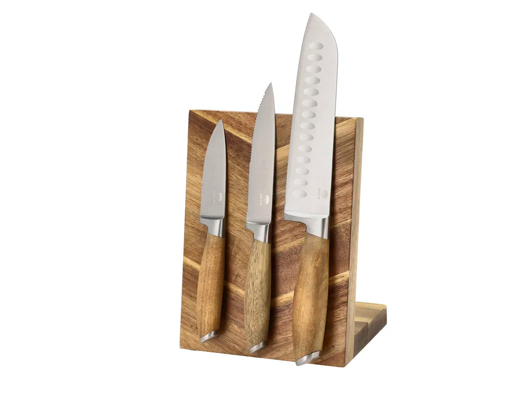 Holm Knivblok magnetisk, Akacietræ