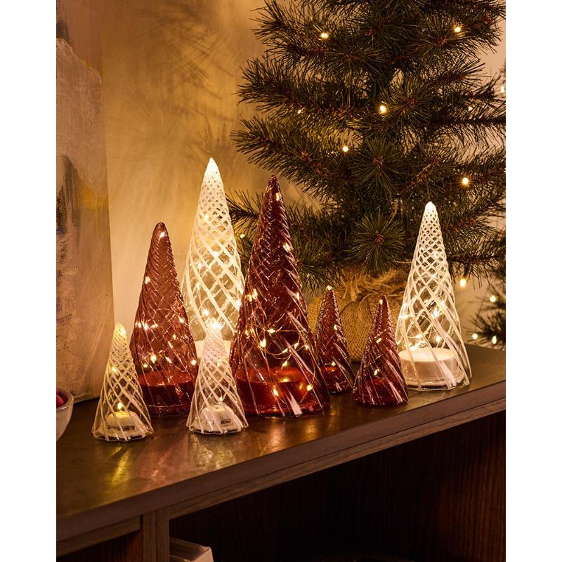 Vilma Træ H19cm, Bordeaux