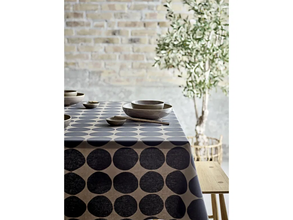 Södahl Akryldug med antislip Bubbles Taupe - i metermål