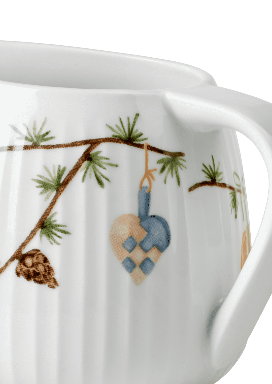 Kähler Hammershøi Christmas Saucekande 66 cl hvid m. deko