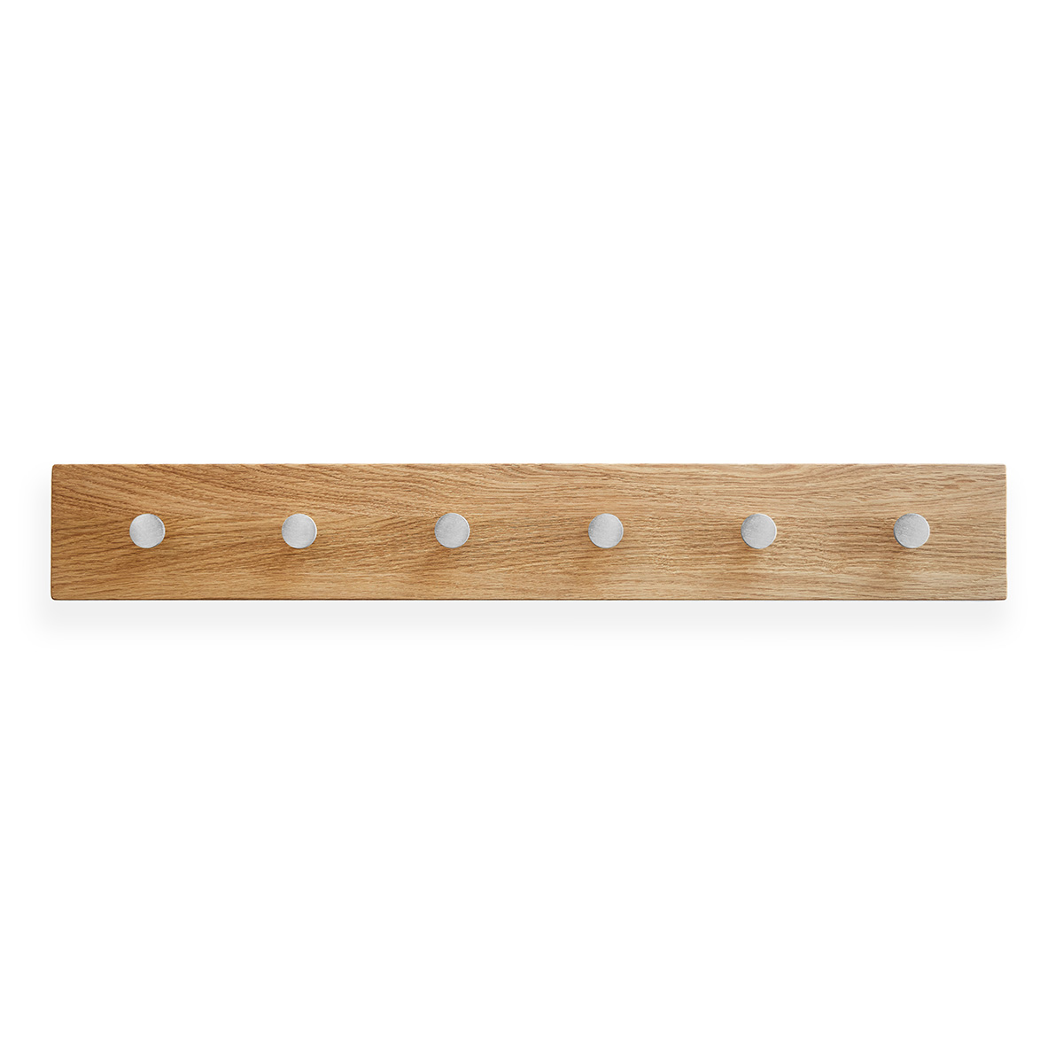 MOUD Home OAK Knagerække Egetræ Med Stål Knager - 70 cm