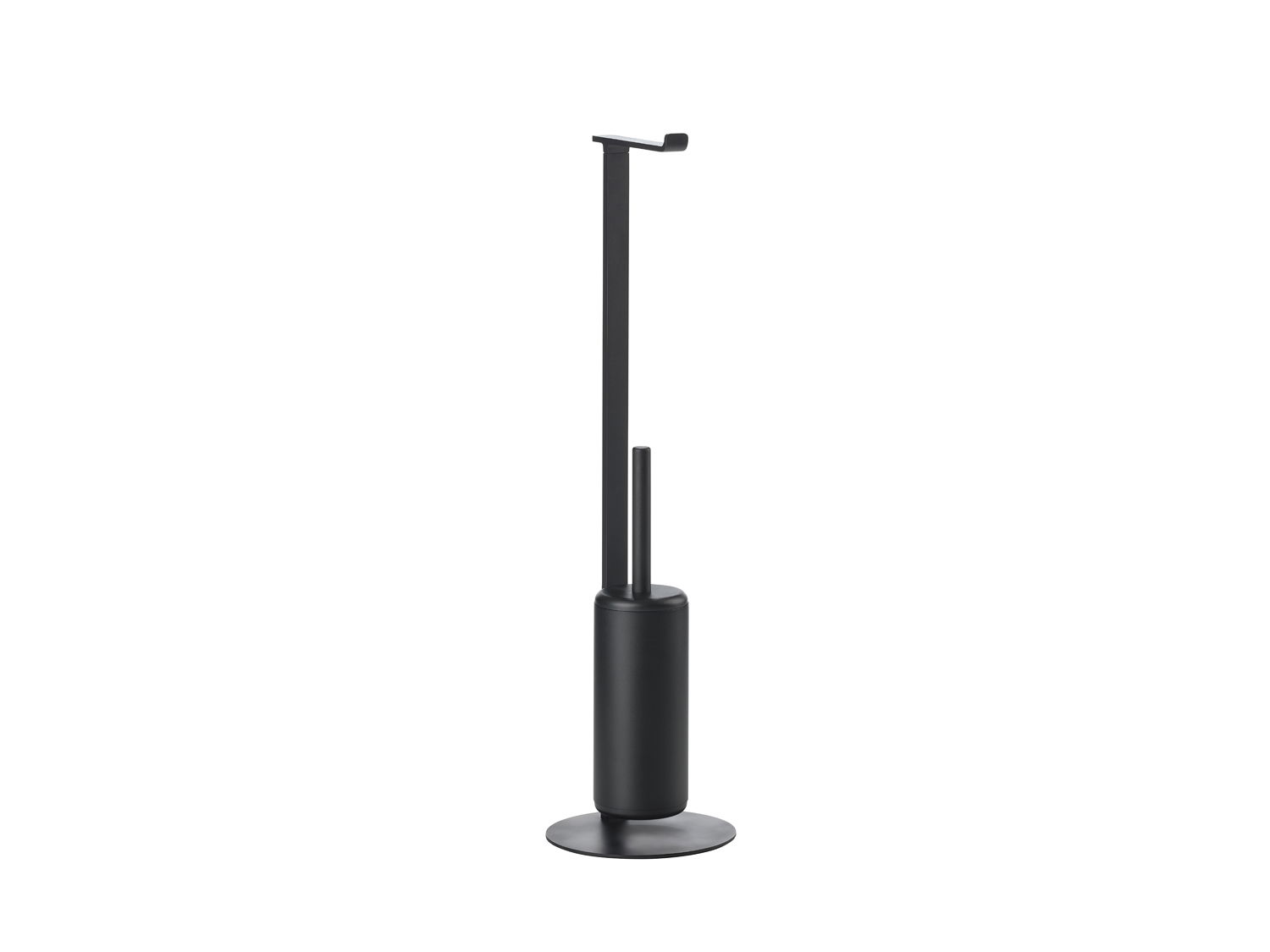 Zone Rim Fritst. toiletrulleh. m børste 74,5 cm Sort