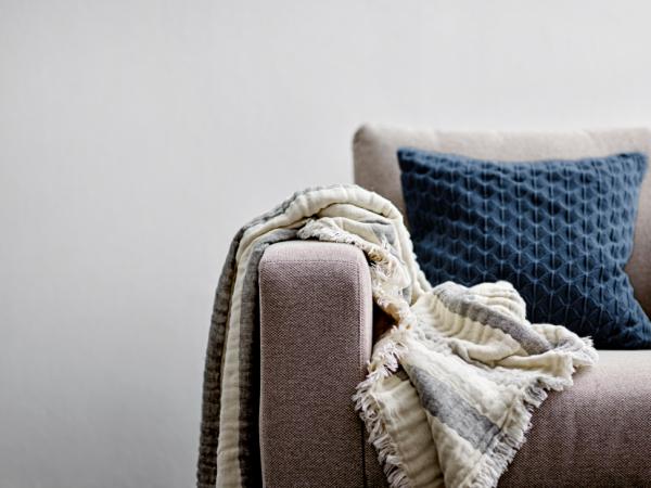 Södahl Scallop Pudebetræk 45 x 45 cm Indigo