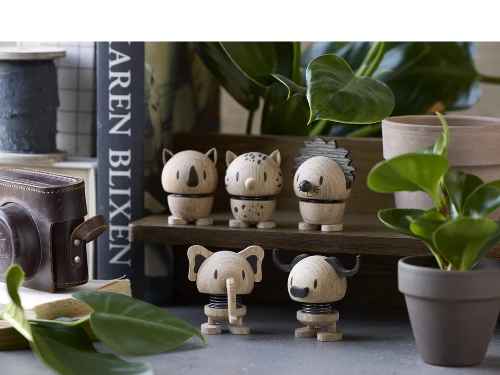 Hoptimist Rhino Næsehorn 6x4,8x6,8 cm Lille Eg