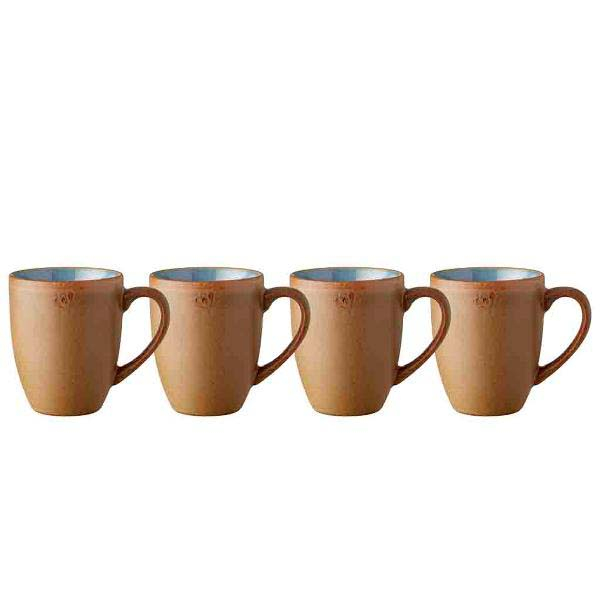 BITZ Krus m/hank 30 cl 4 stk. Wood/Ocean*