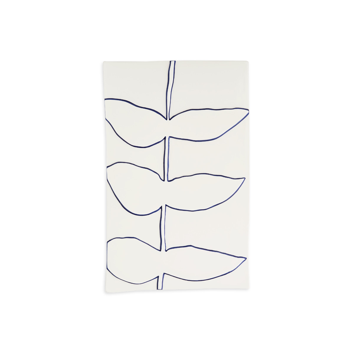 Relief stilk 28x43cm hvid*