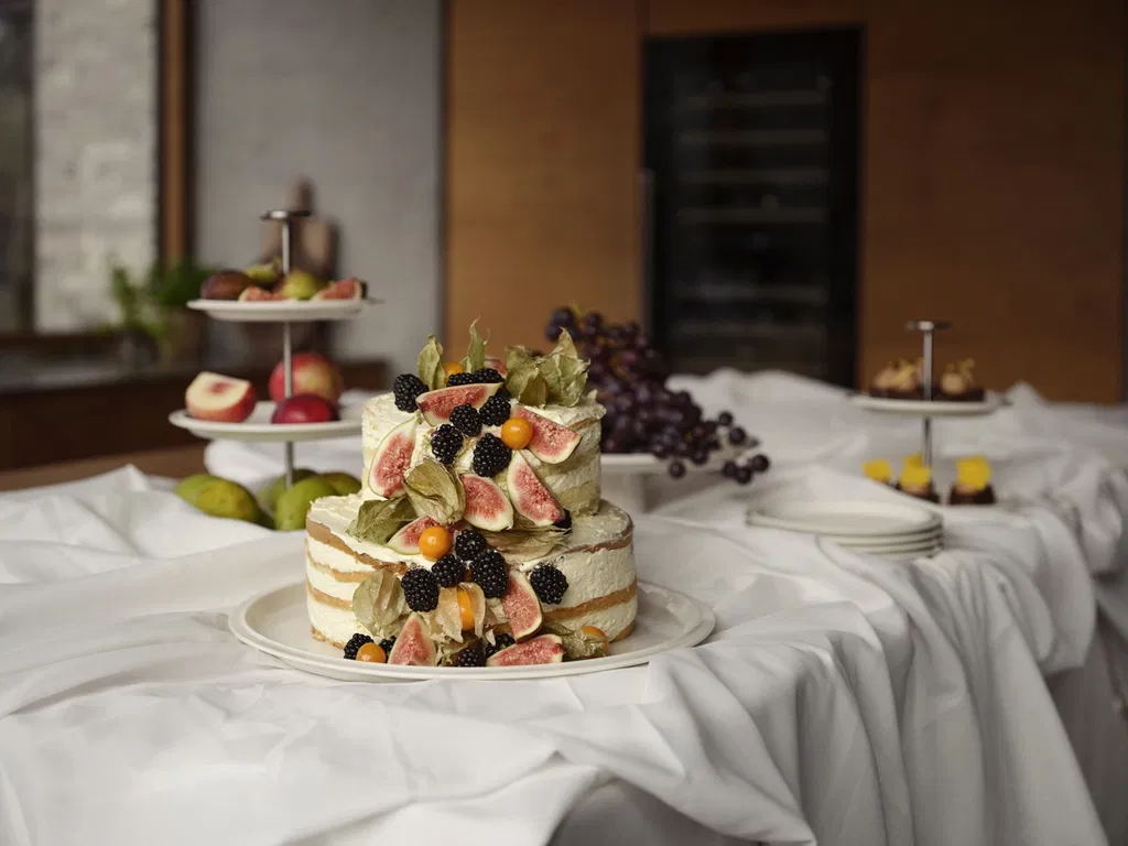 Zone Serveringsfad Eau 32 cm Offwhite Porcelæn