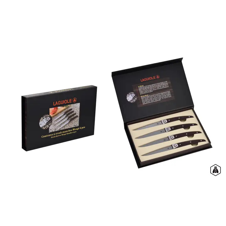 Laguiole steakkniv Wenge Håndtag 4 stk