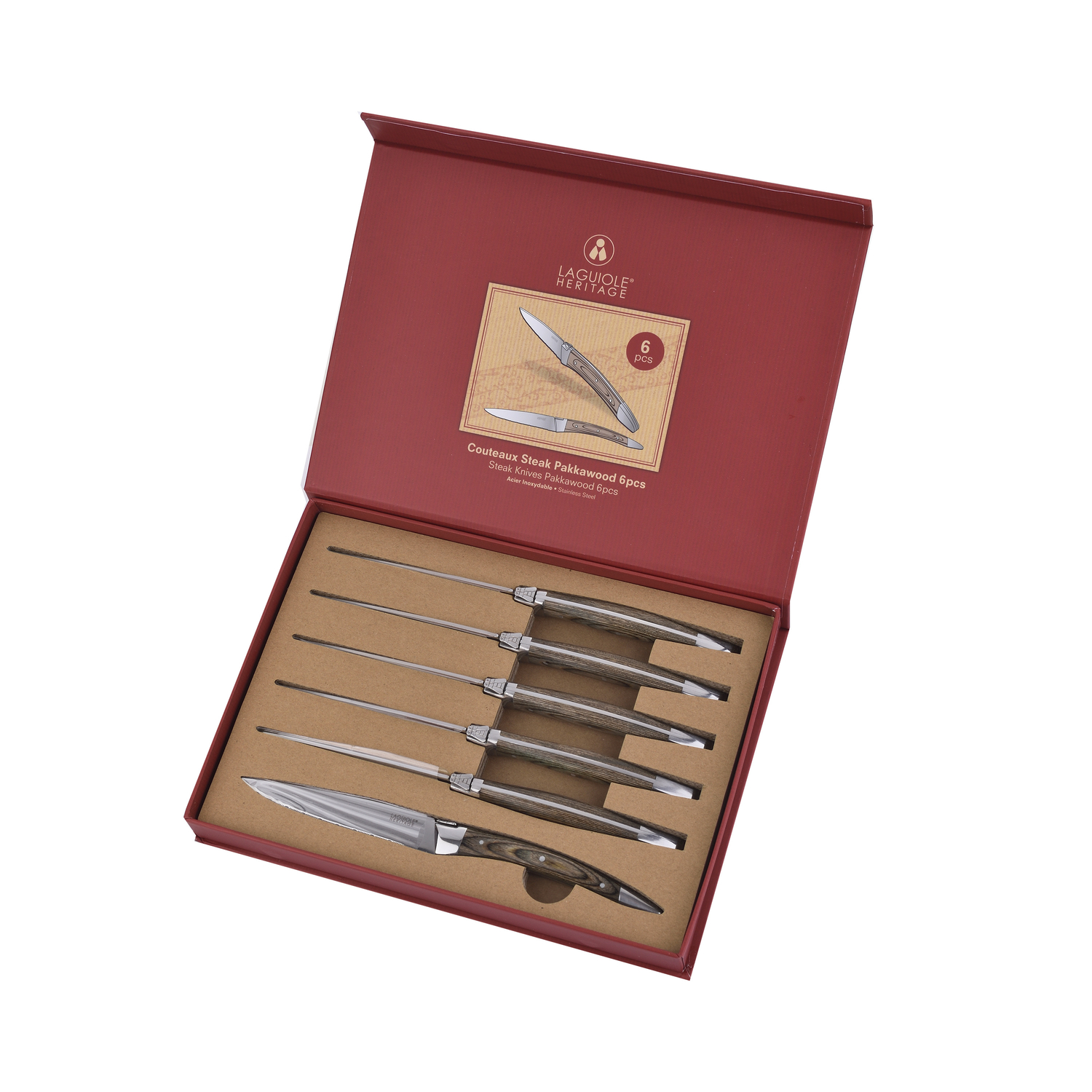 Laguiole Herit Steak Knive 6 Stk