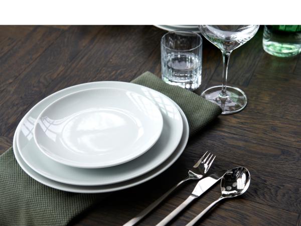 Pillivuyt Eventail Tallerken flad Dia 28 cm Hvid