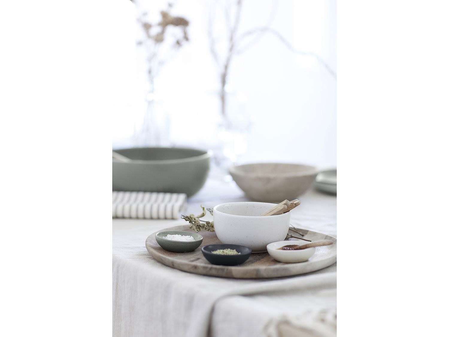 Smørportionsskål Pacifica 7,2 cm Vanilla Keramik