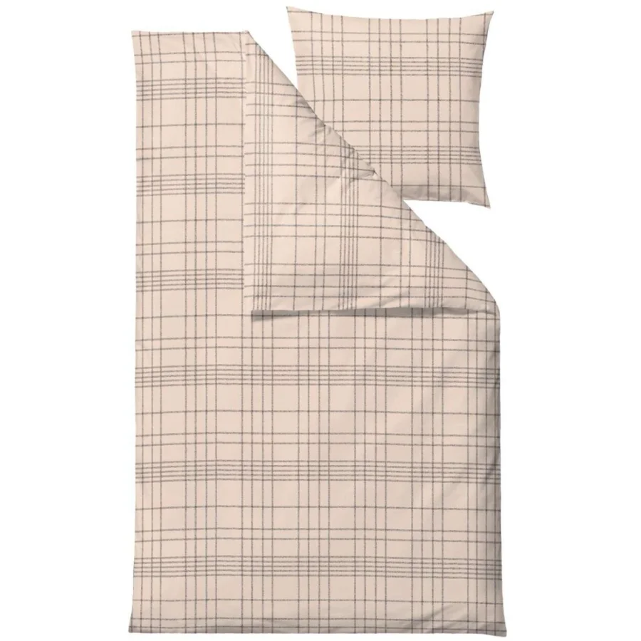 Södahl Tartan Sengetøj 140 x 200 cm Beige*