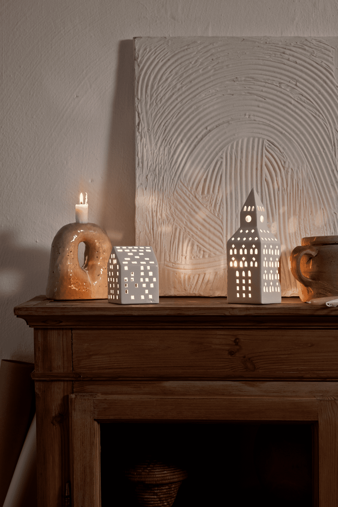 Kähler Urbania Lyshus Kirketårn H20 hvid