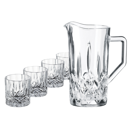 Harvey 5 dele glassæt med kande og 4 glas