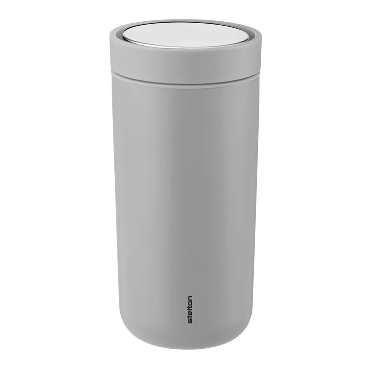 To Go Click termokrus stål, 0,4 l. - mat light grey