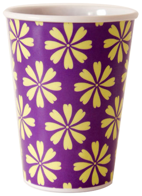 Krus med gule blomster*