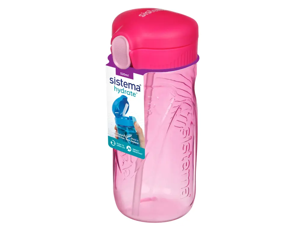 Sistema Tritan Quick Flip Pink 520ml