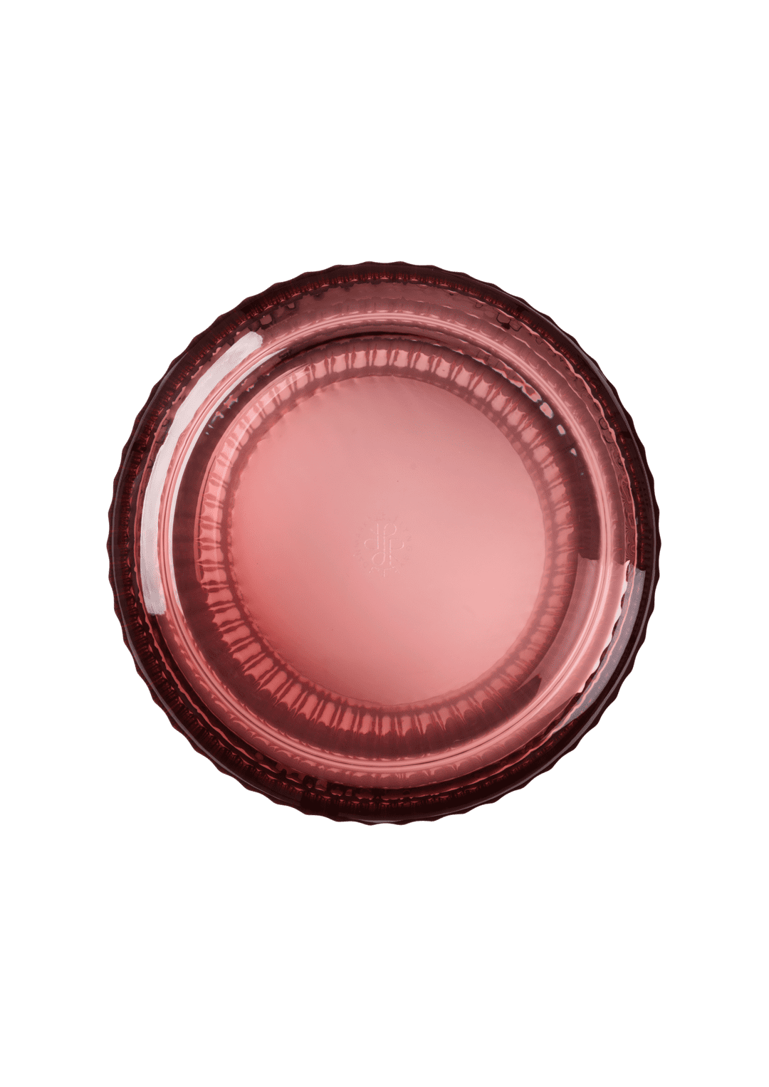 Lyngby Vase H31 cm burgundy mundblæst glas