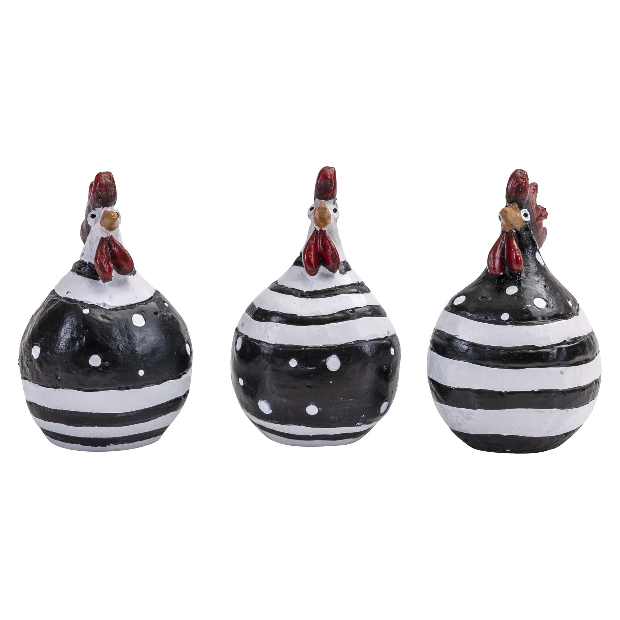 Høns Stripe 3stk H.5,2cm*