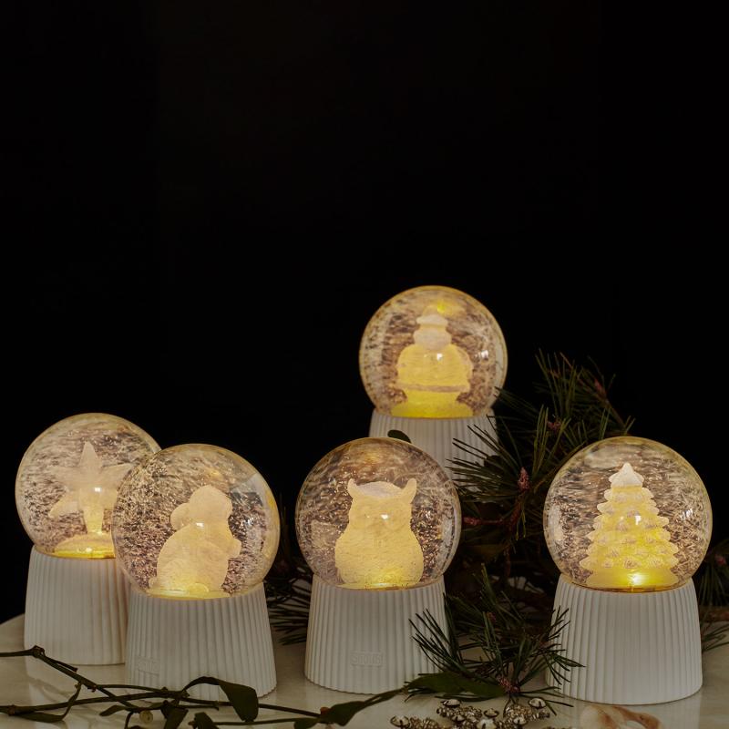 Snow Globe Capella, Hvid Keramik