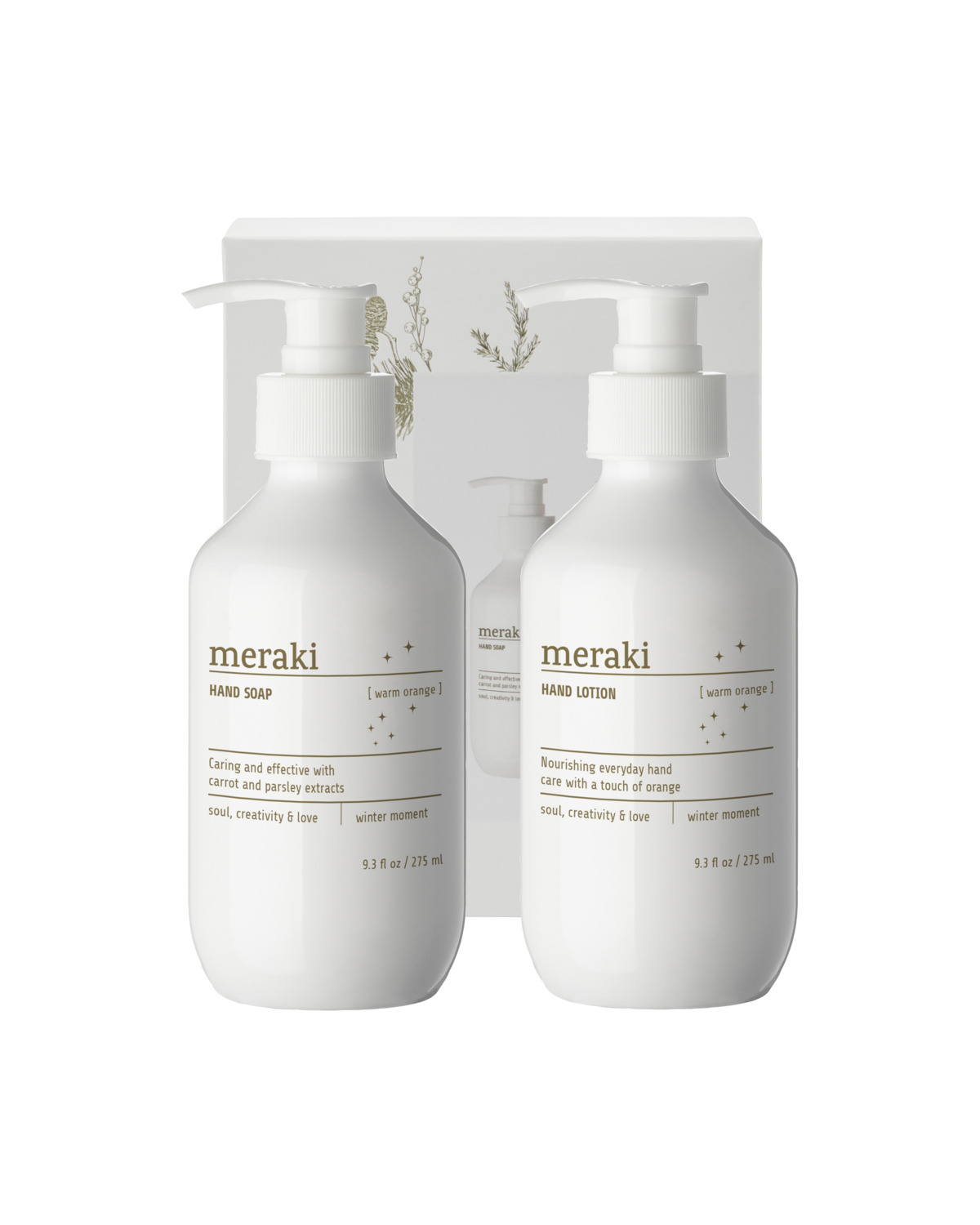 Gaveæske, Warm orange, Winter moment, Hvid