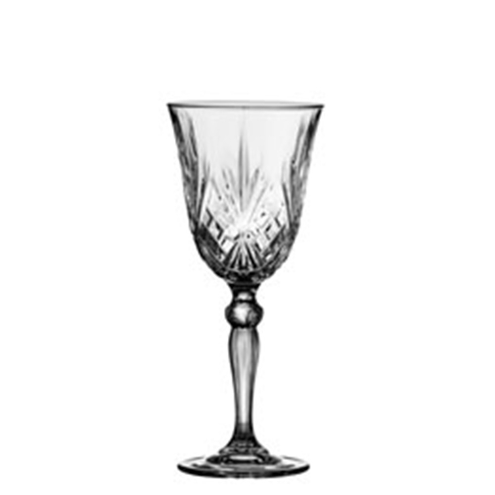 Lyngby Glas Melodia Hvidvin, 4 stk.
