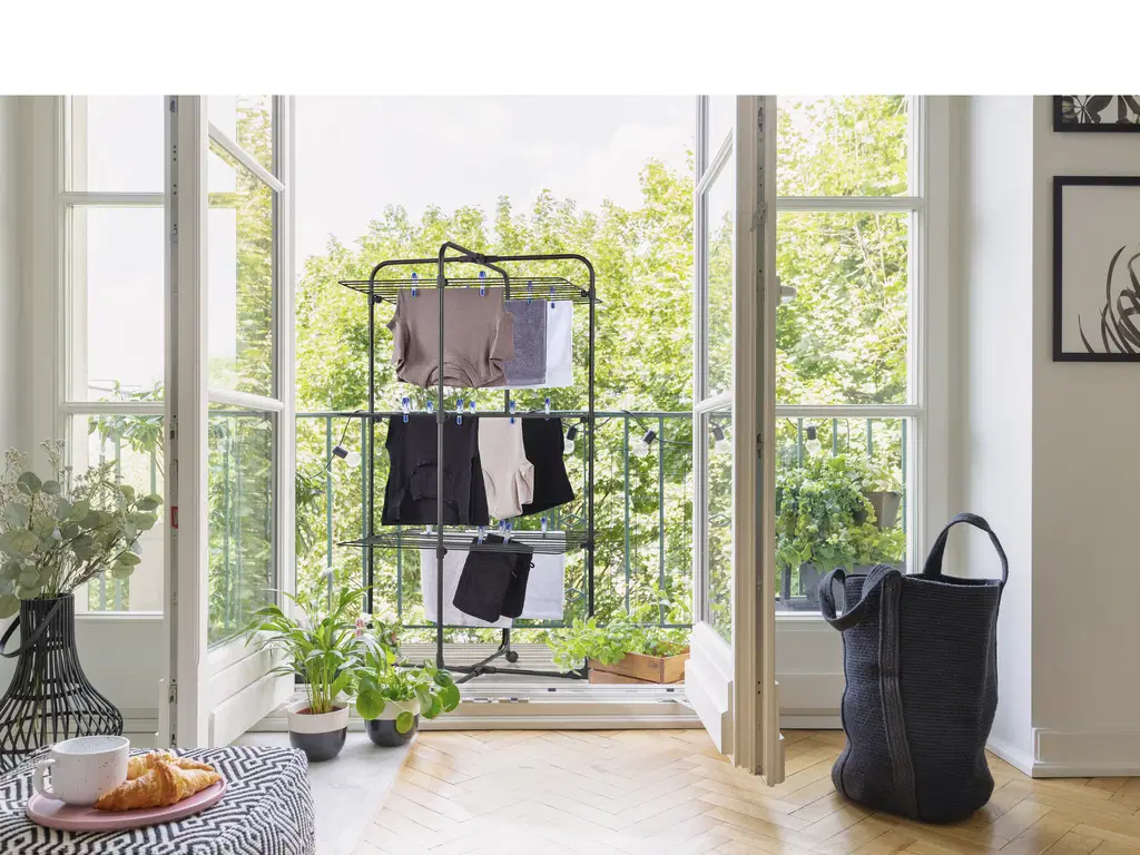 Leiftheit Tørrestativ Tower 270 Sort