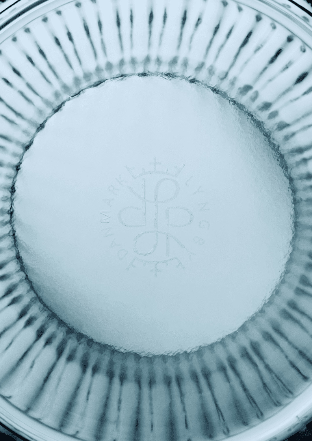 Lyngby Vase H20.5 cm midnight blue mundblæst glas