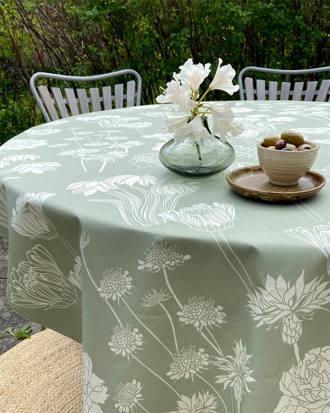 Akryldug med antiskrid – Morgengry Salvie – Notes by Susanne Schjerning - i metermål