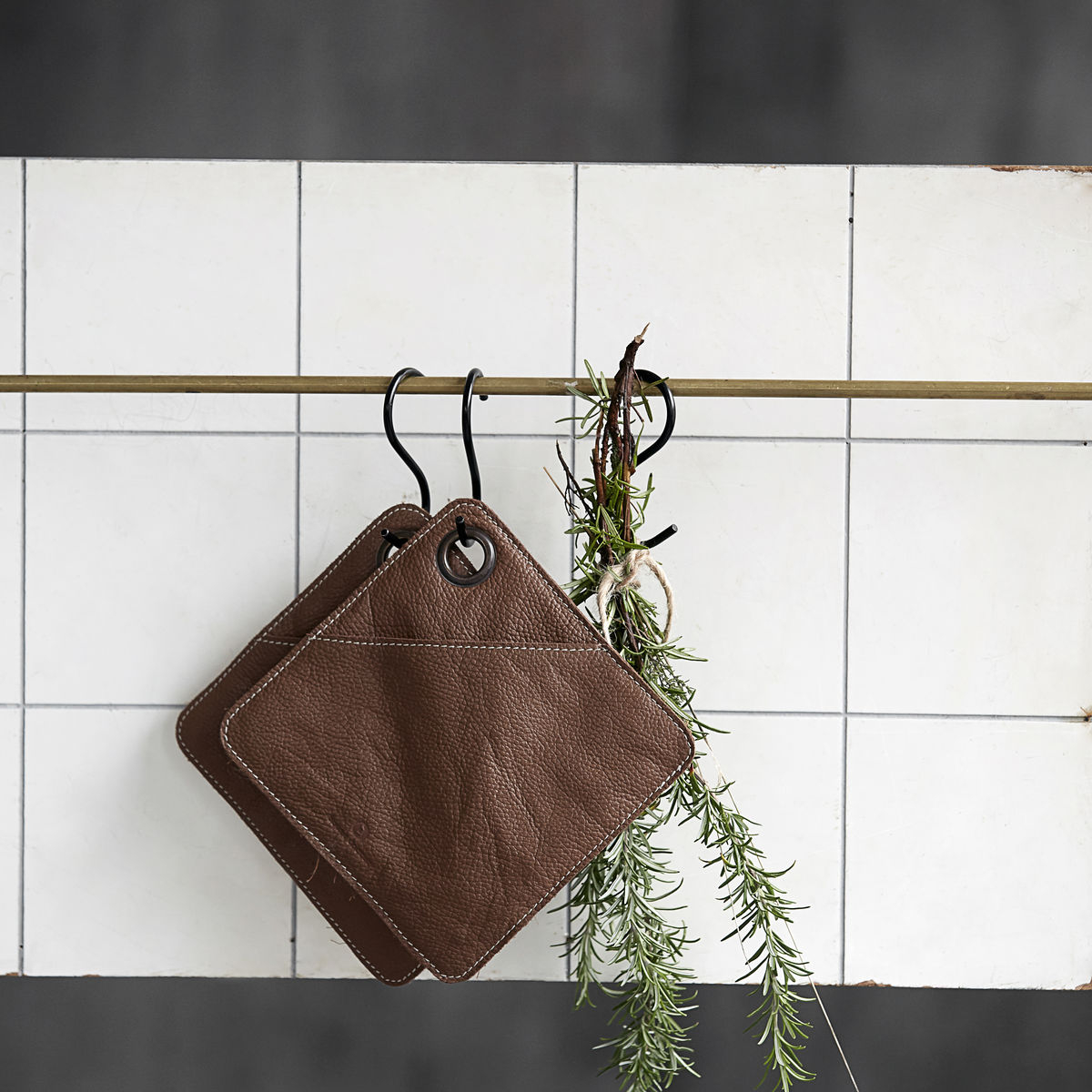 Square Grydelapper, brun