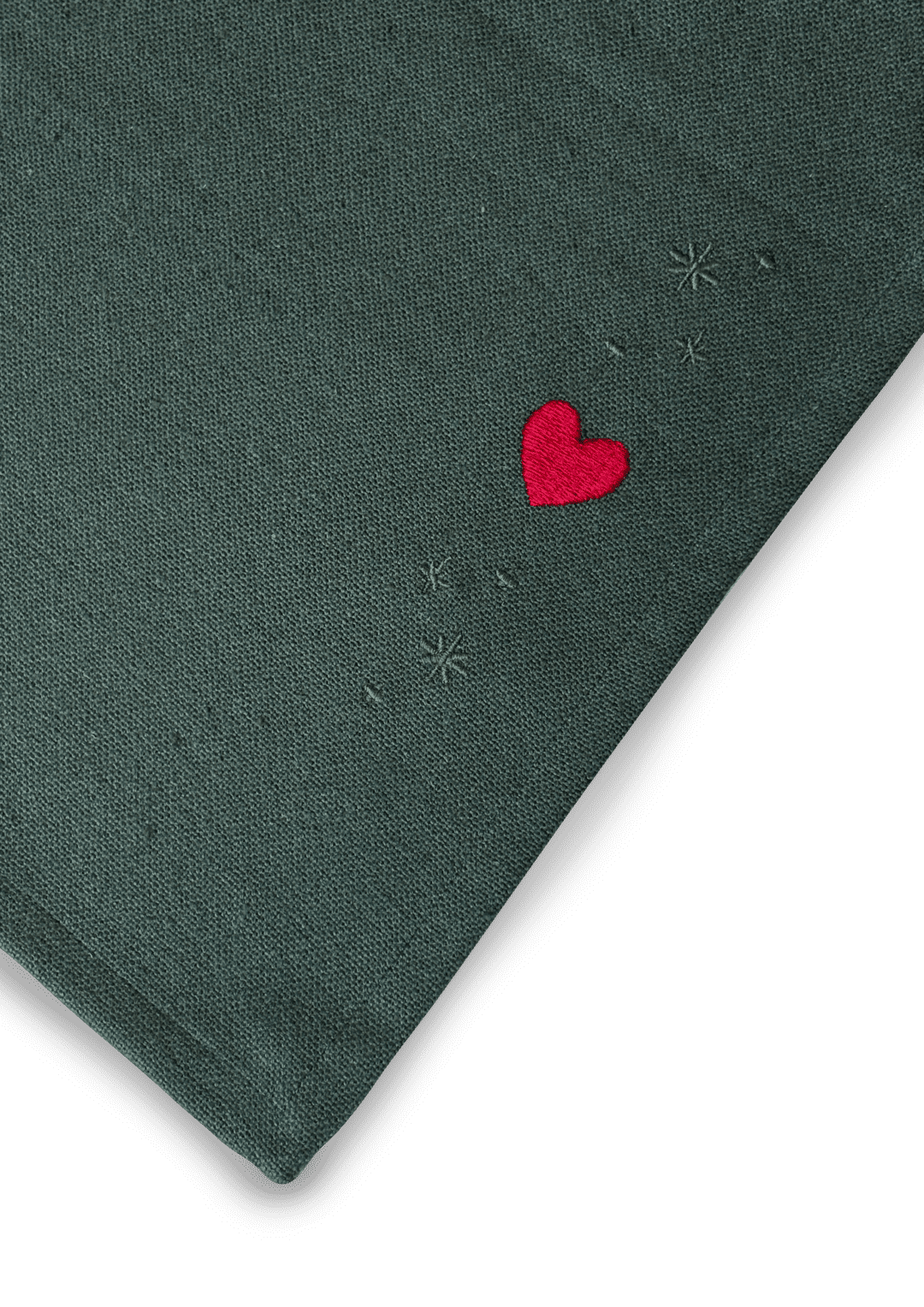 Christmas Fable Dækkeserviet Hjerter 49x32 cm grøn