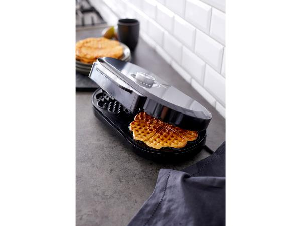 Nordic Sense Dobbelt vaffeljern 1200 watt Sort*