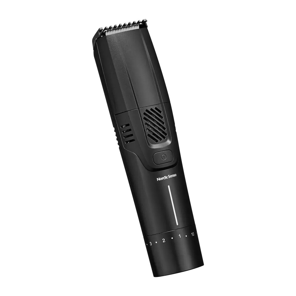 Nordic Sense Skægtrimmer med sug, Sort