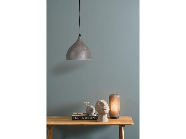 Villa Collection Bordlampe Dia. 12 x 24 cm Brun Glas*