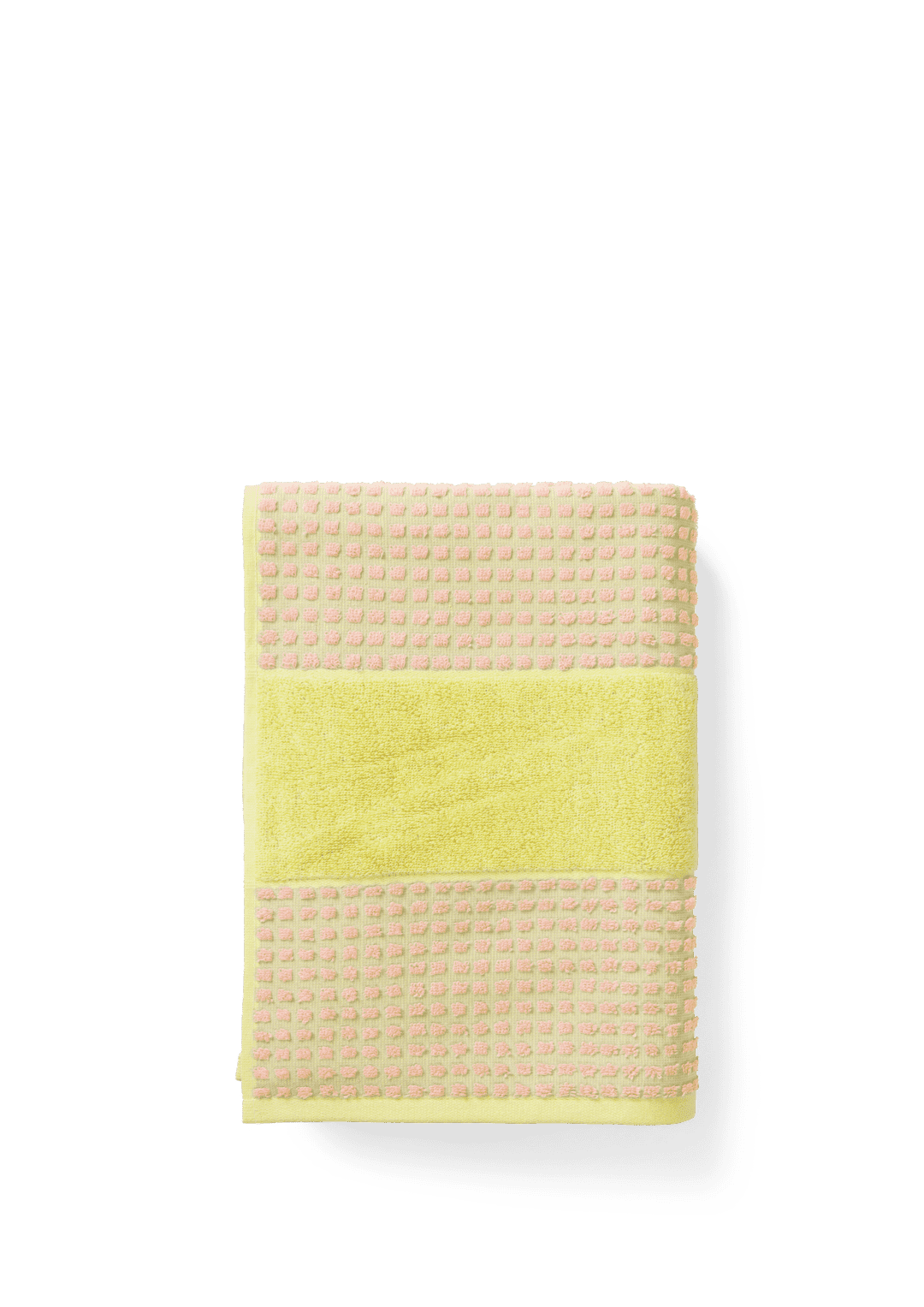 Check Håndklæde 50x100 cm gul/pink